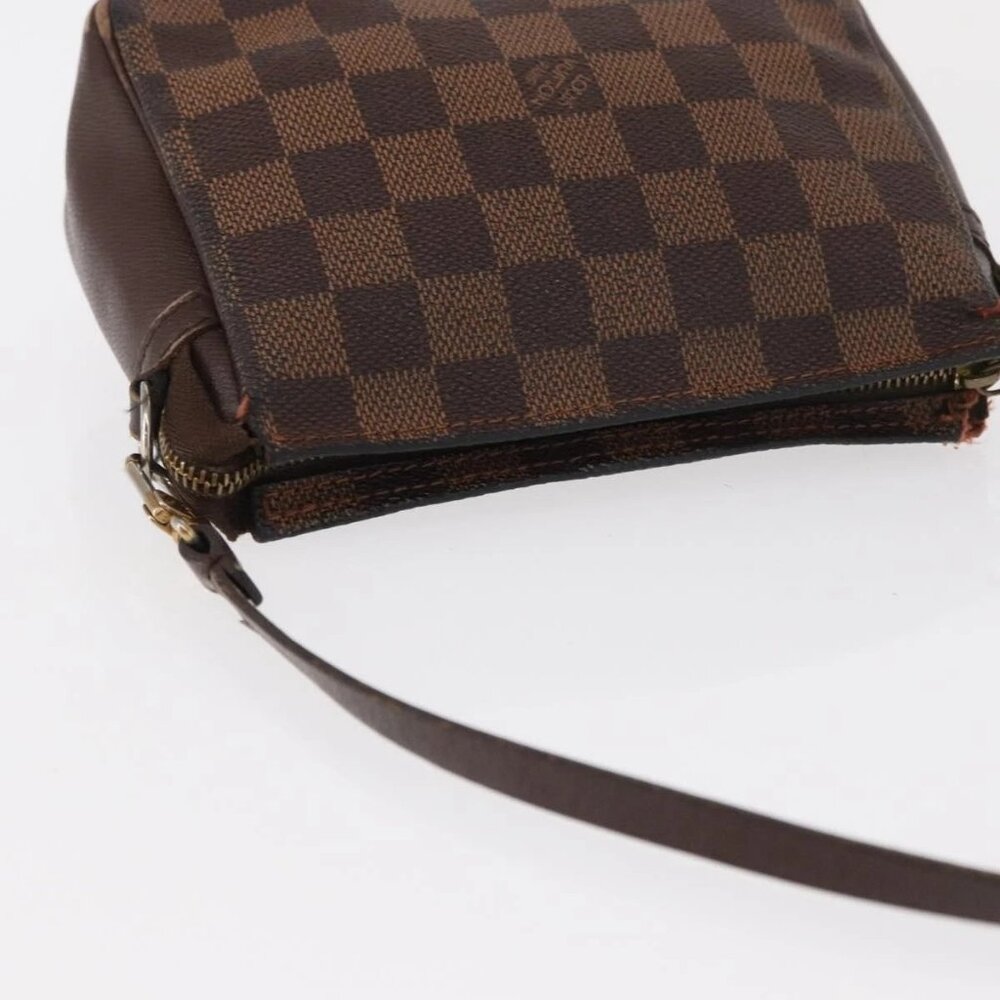 LOUIS VUITTON Damier Ebene Trousse Makeup Pouch N51982 LV Auth 156698 - Picture 7 of 15